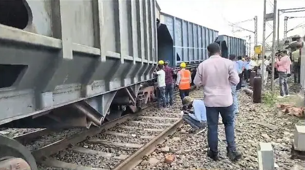 goods train derailed